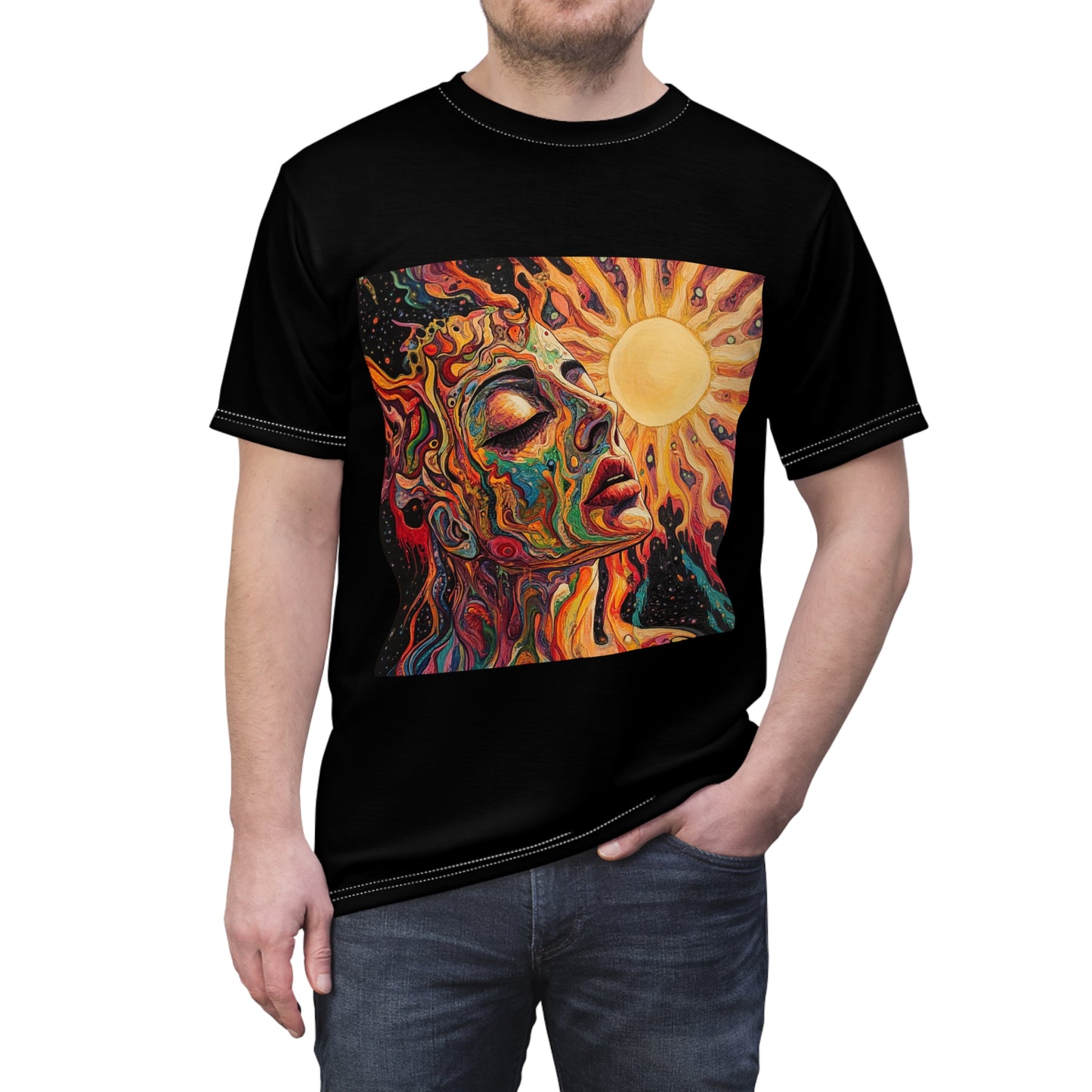 Trippy Sun Face Tee