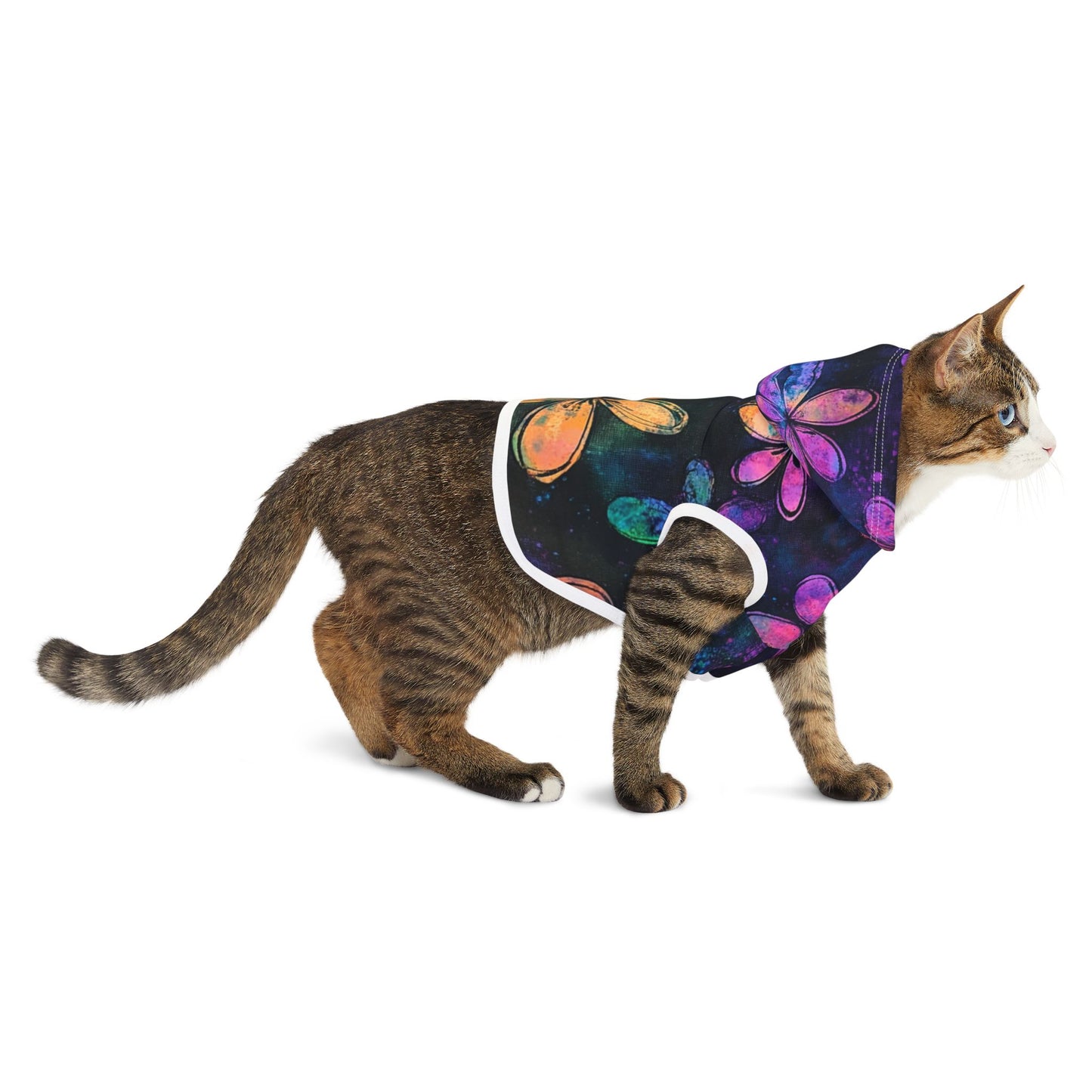 Tie Dye Flower Pet Hoodie