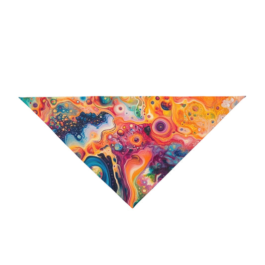 Trippy Paint Pet Bandana