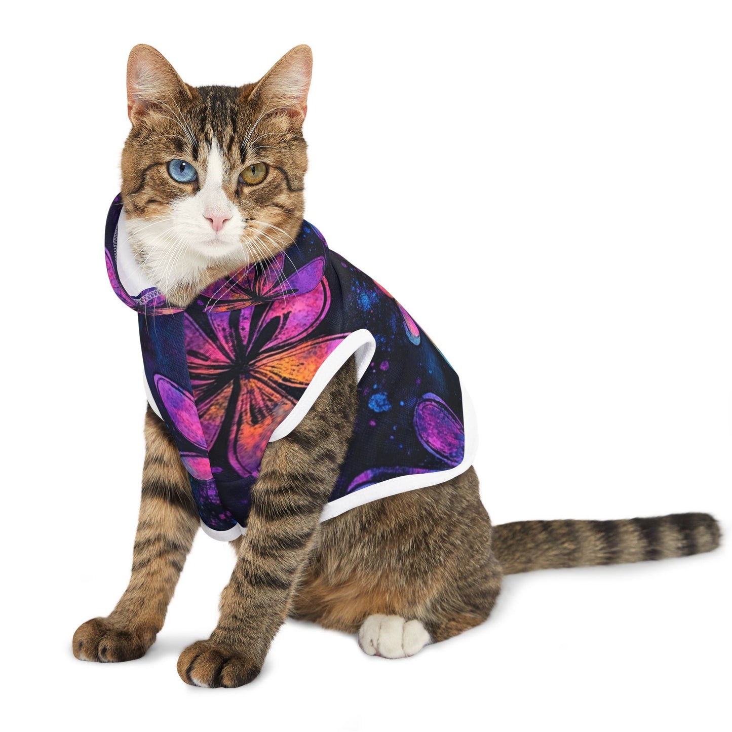 Tie Dye Flower Pet Hoodie